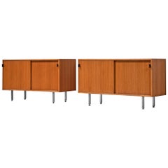 Two Florence Knoll Sideboards in Walnut