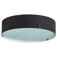 Two Flush Mount Ceiling Lights by Bruno Gatta for Stilnovo