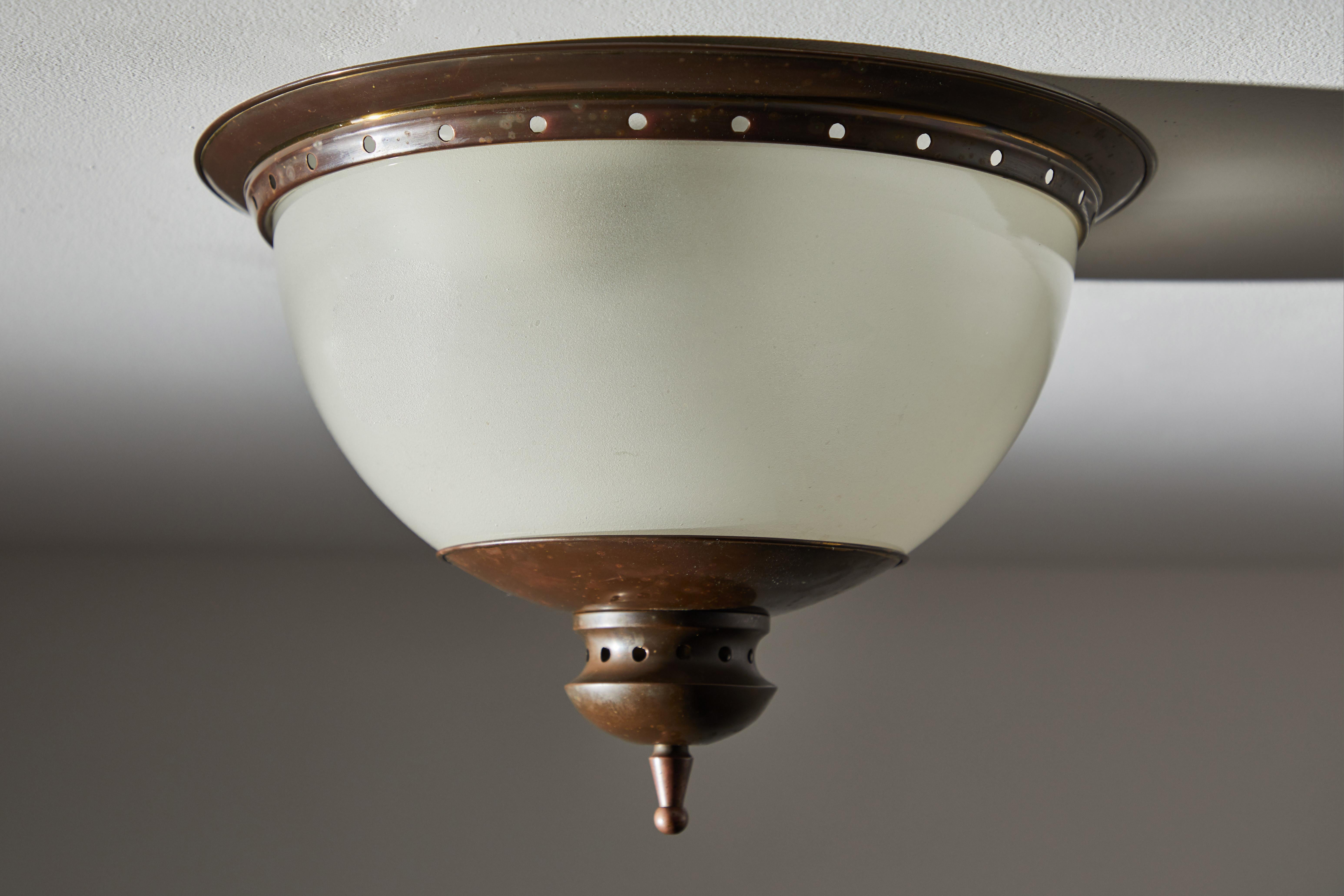 Two Flush Mount Ceiling Lights by Caccia Dominioni for Azucena In Good Condition In Los Angeles, CA