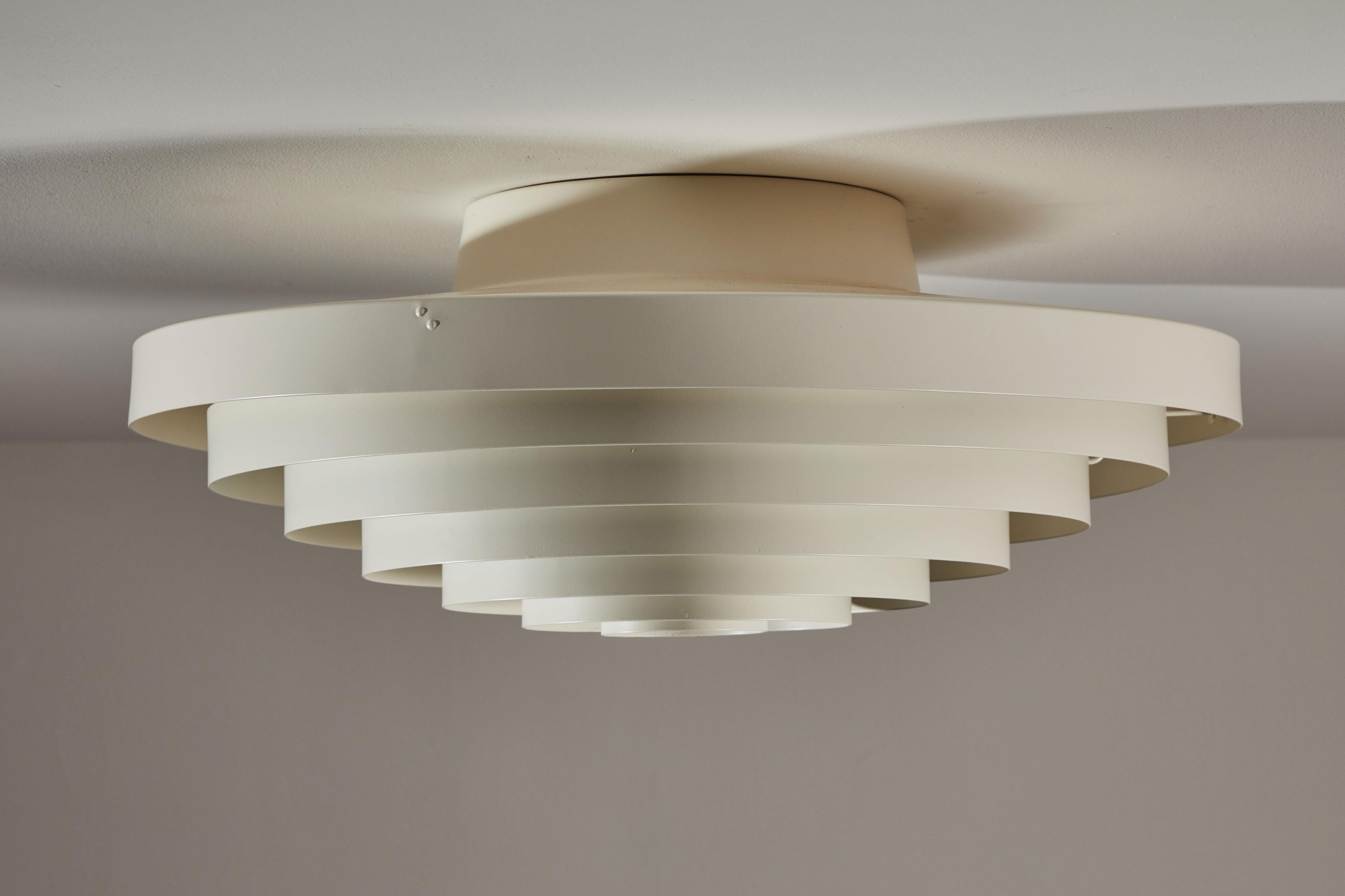 Two Flush Mount Ceiling Lights by Lisa Johansson-Pape for Orno 3