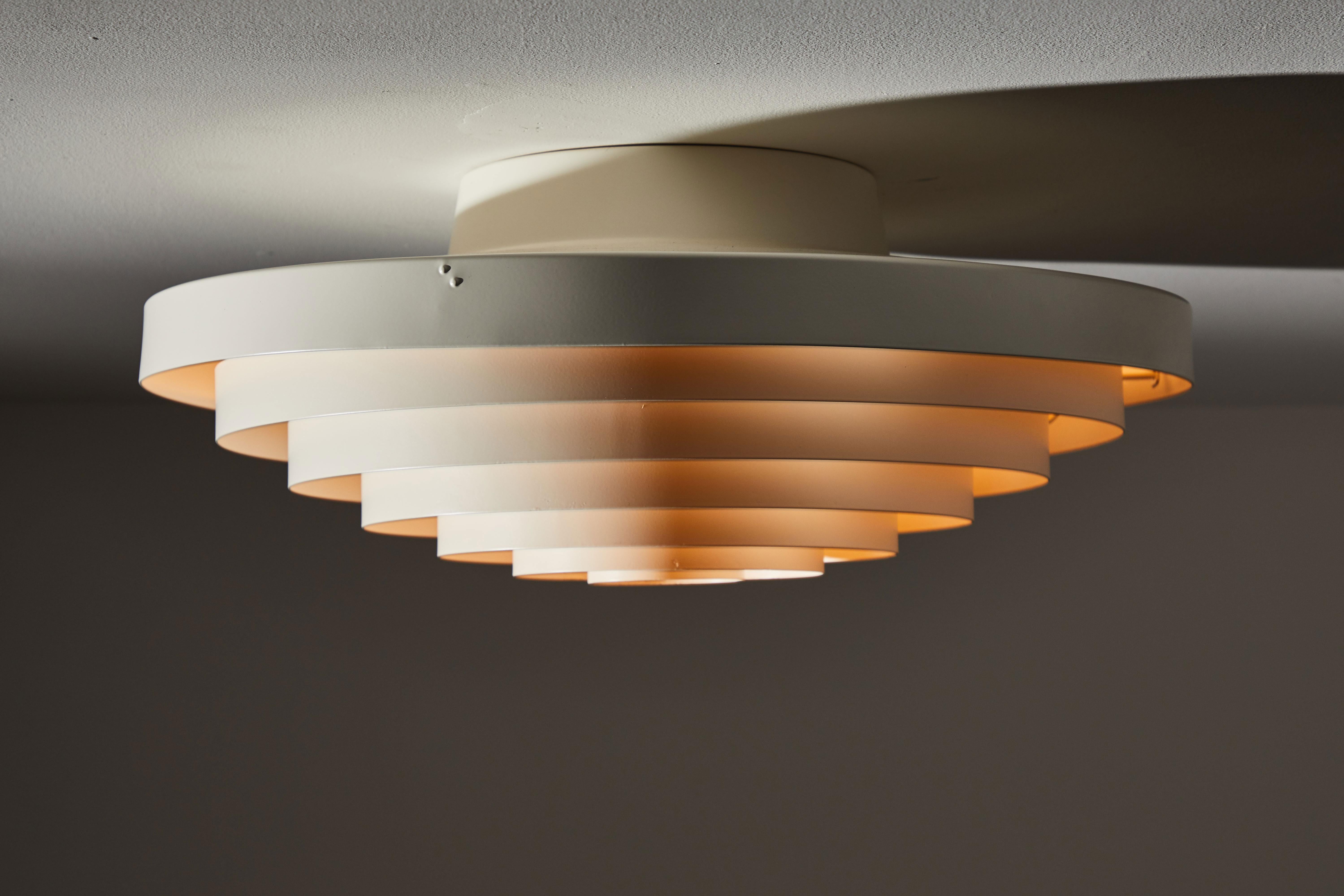Mid-Century Modern Two Flush Mount Ceiling Lights by Lisa Johansson-Pape for Orno