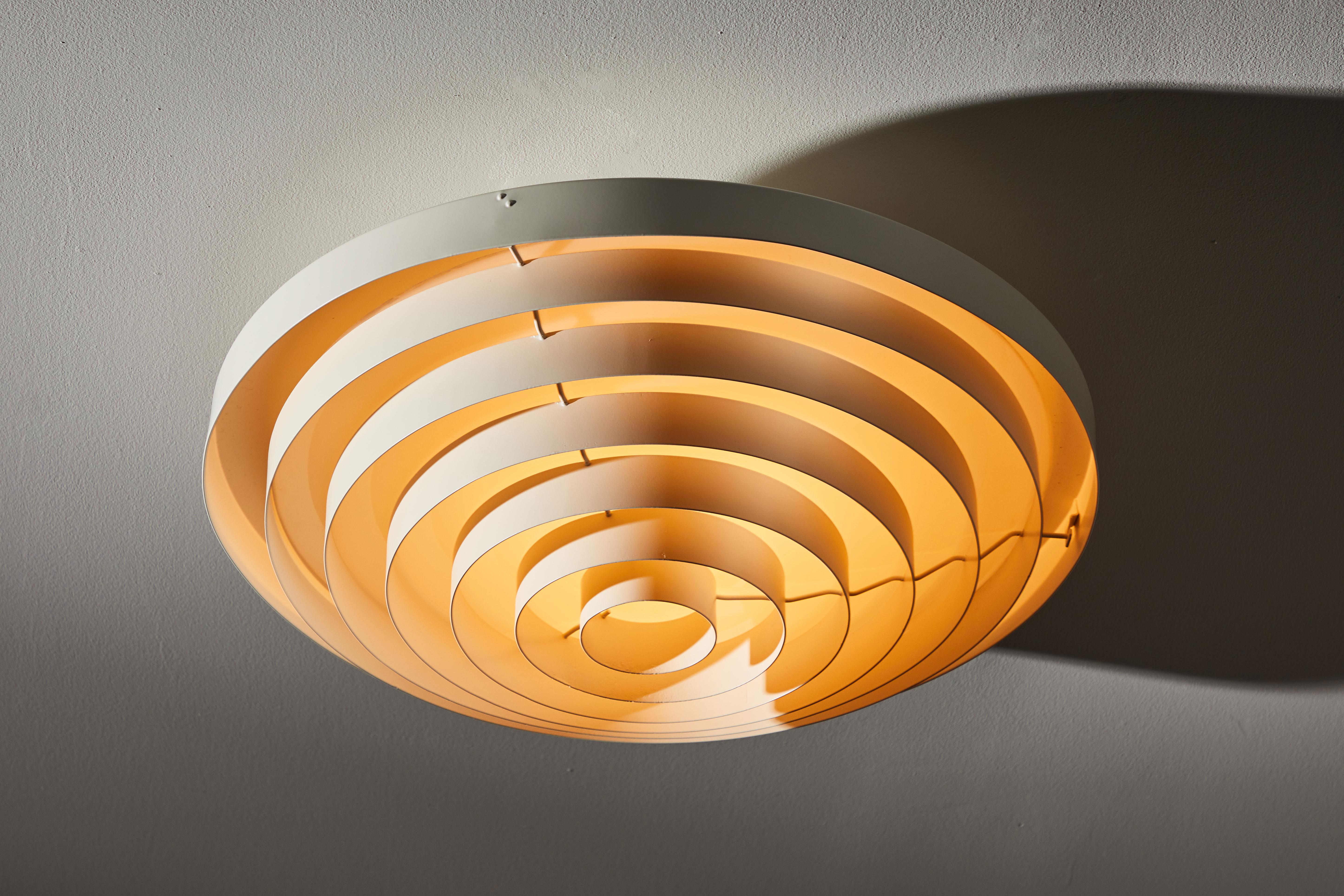 Finnish Two Flush Mount Ceiling Lights by Lisa Johansson-Pape for Orno