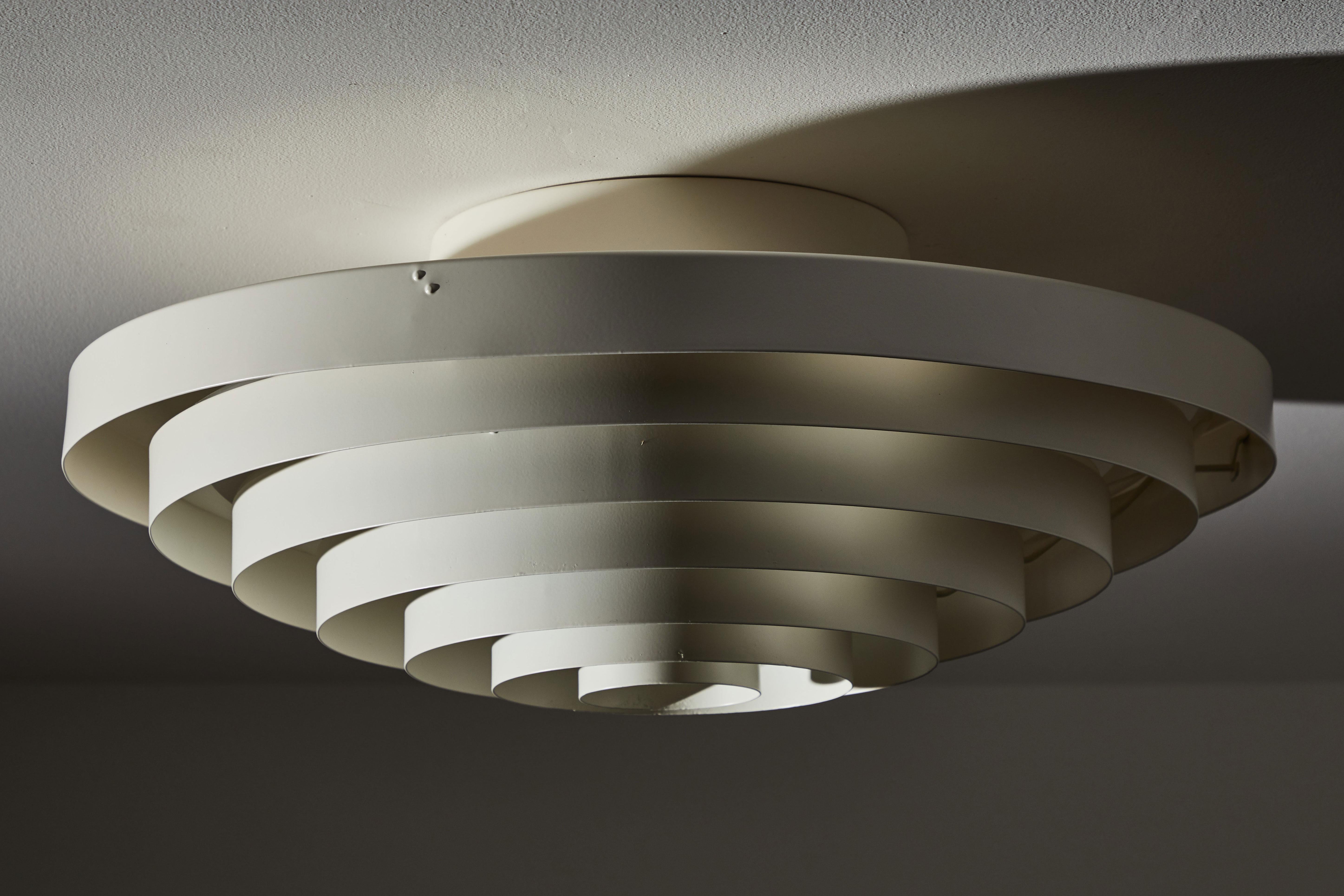 Two Flush Mount Ceiling Lights by Lisa Johansson-Pape for Orno 1
