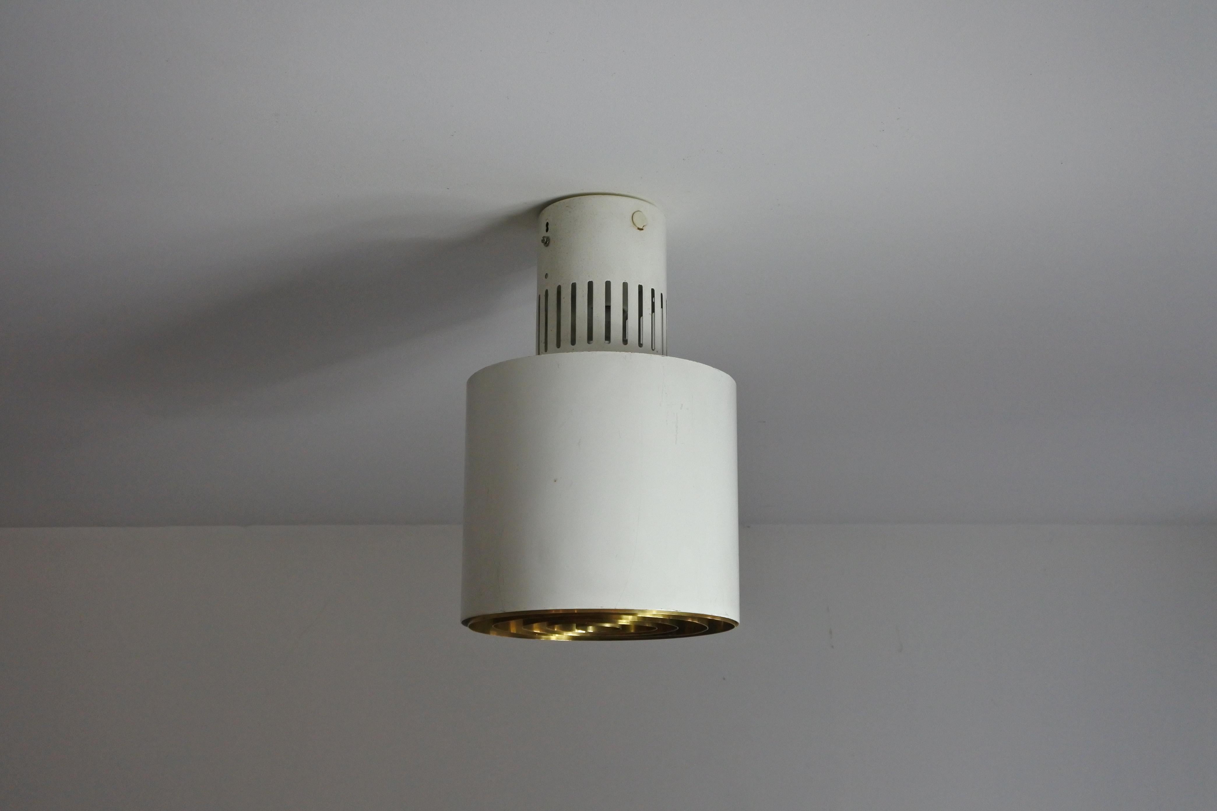 Mid-Century Modern Two Flush Mount Ceiling Lights by Lisa Johansson-Pape & Orno, Finland 1950s