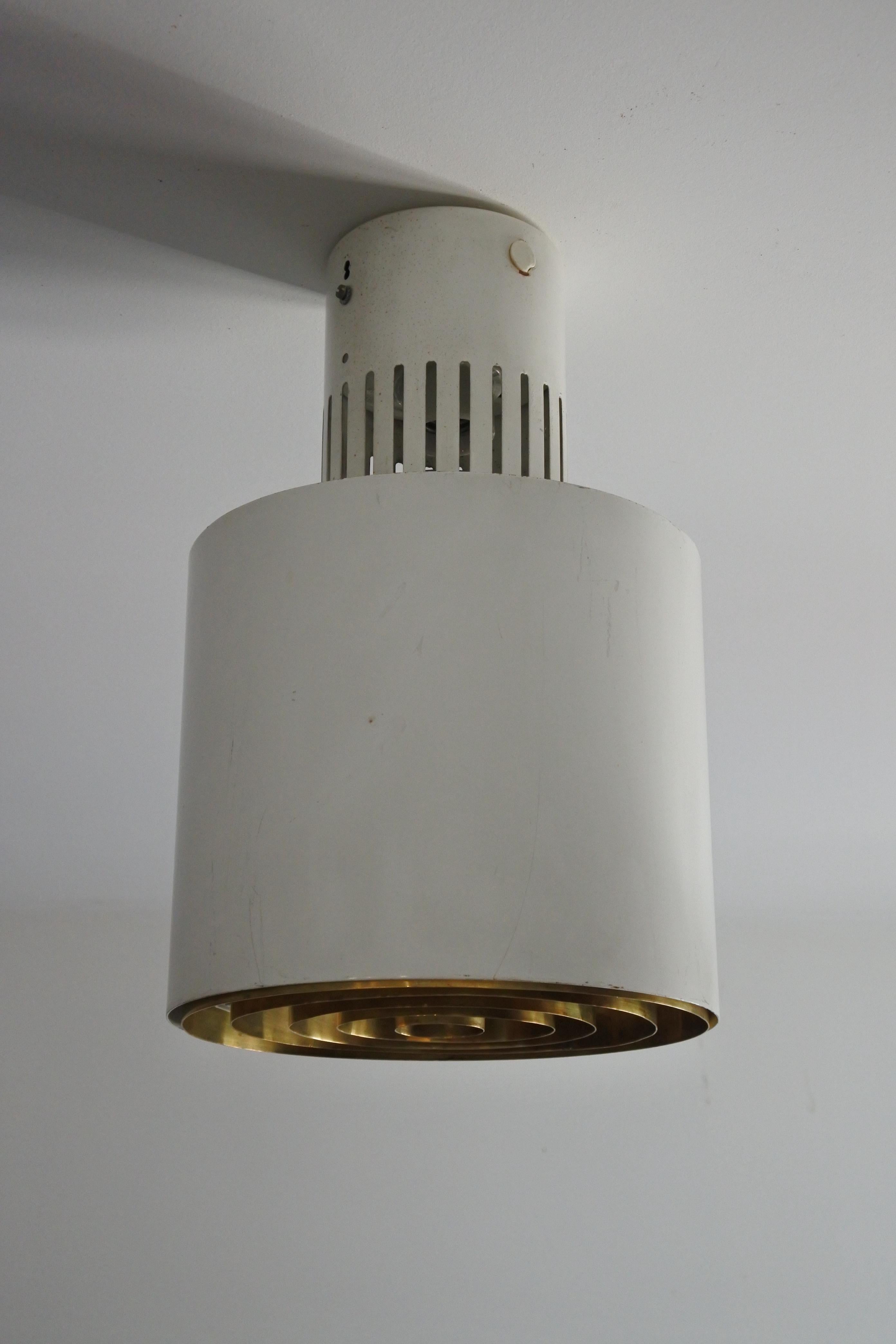 Two Flush Mount Ceiling Lights by Lisa Johansson-Pape & Orno, Finland 1950s In Good Condition In La Teste De Buch, FR