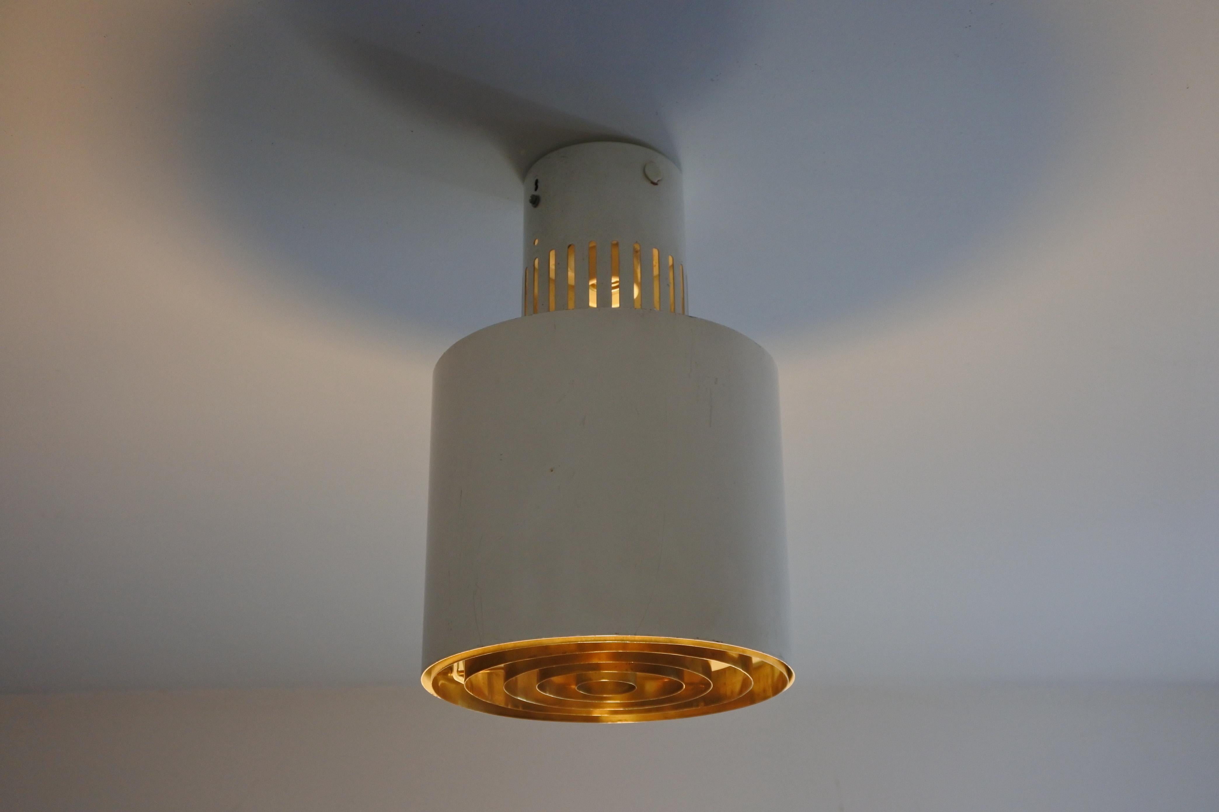 Mid-20th Century Two Flush Mount Ceiling Lights by Lisa Johansson-Pape & Orno, Finland 1950s