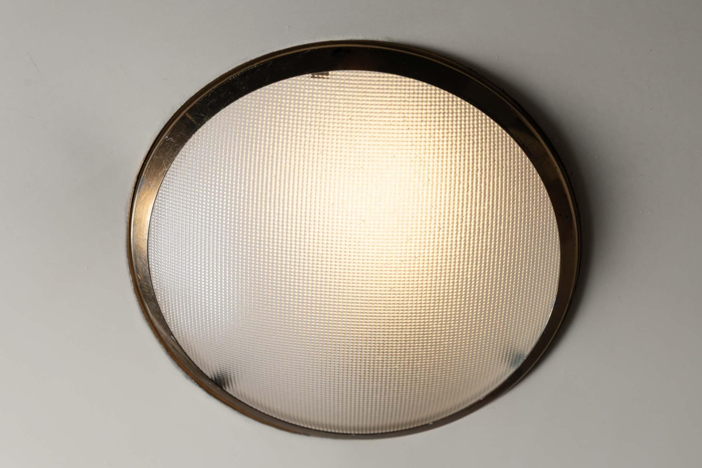 Two Flush Mount Ceiling Lights by Lumen In Good Condition In Los Angeles, CA