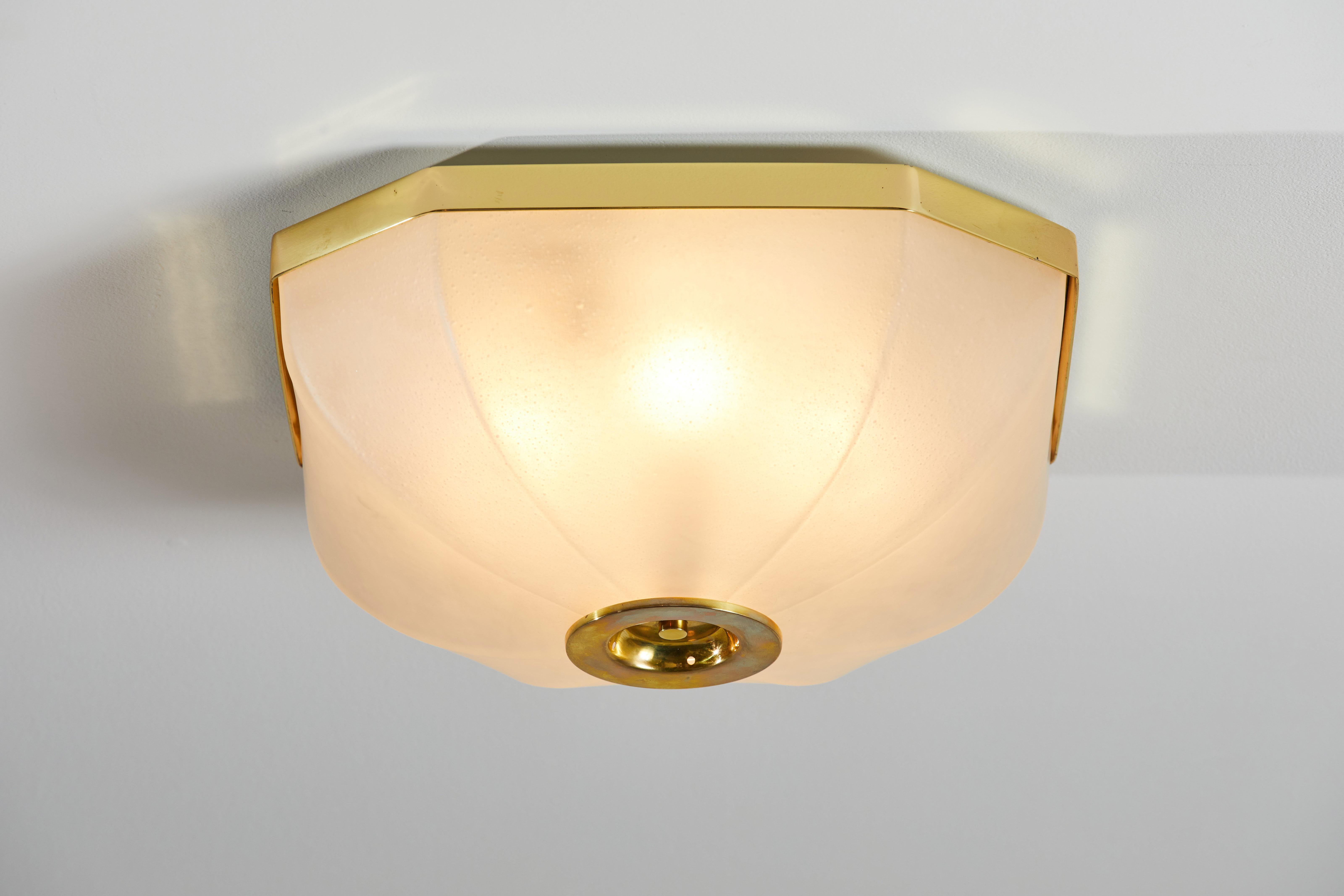 Brass Flush Mount Ceiling Lights by Lumi For Sale