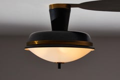 Two Flush Mount Ceiling Lights by Oscar Torlasco for Lumi