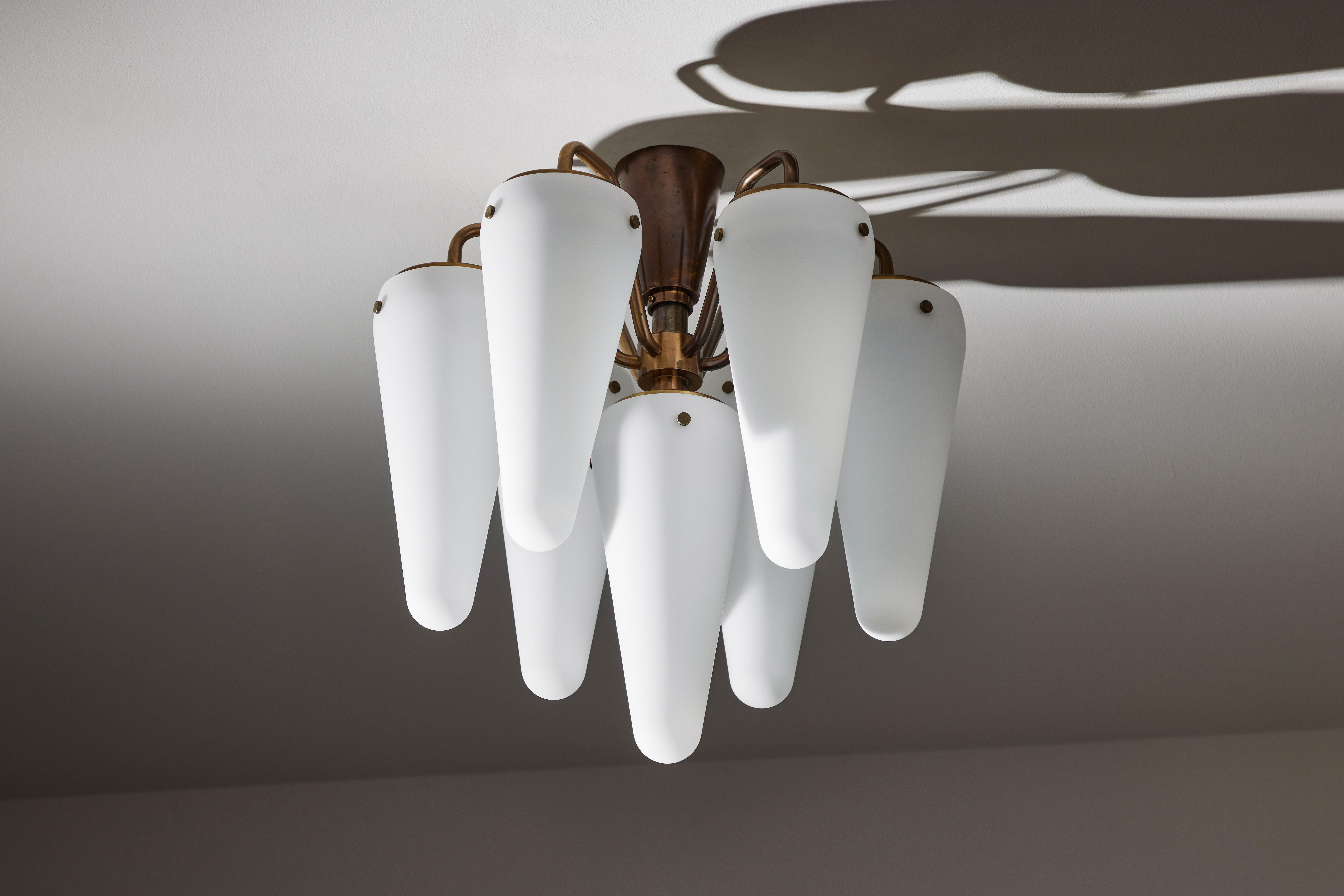 Two Flushmount Chandeliers by Hans-Agne Jakobsson In Good Condition In Los Angeles, CA