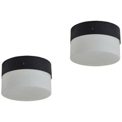Two Flushmount Ceiling Lights by Stilnovo