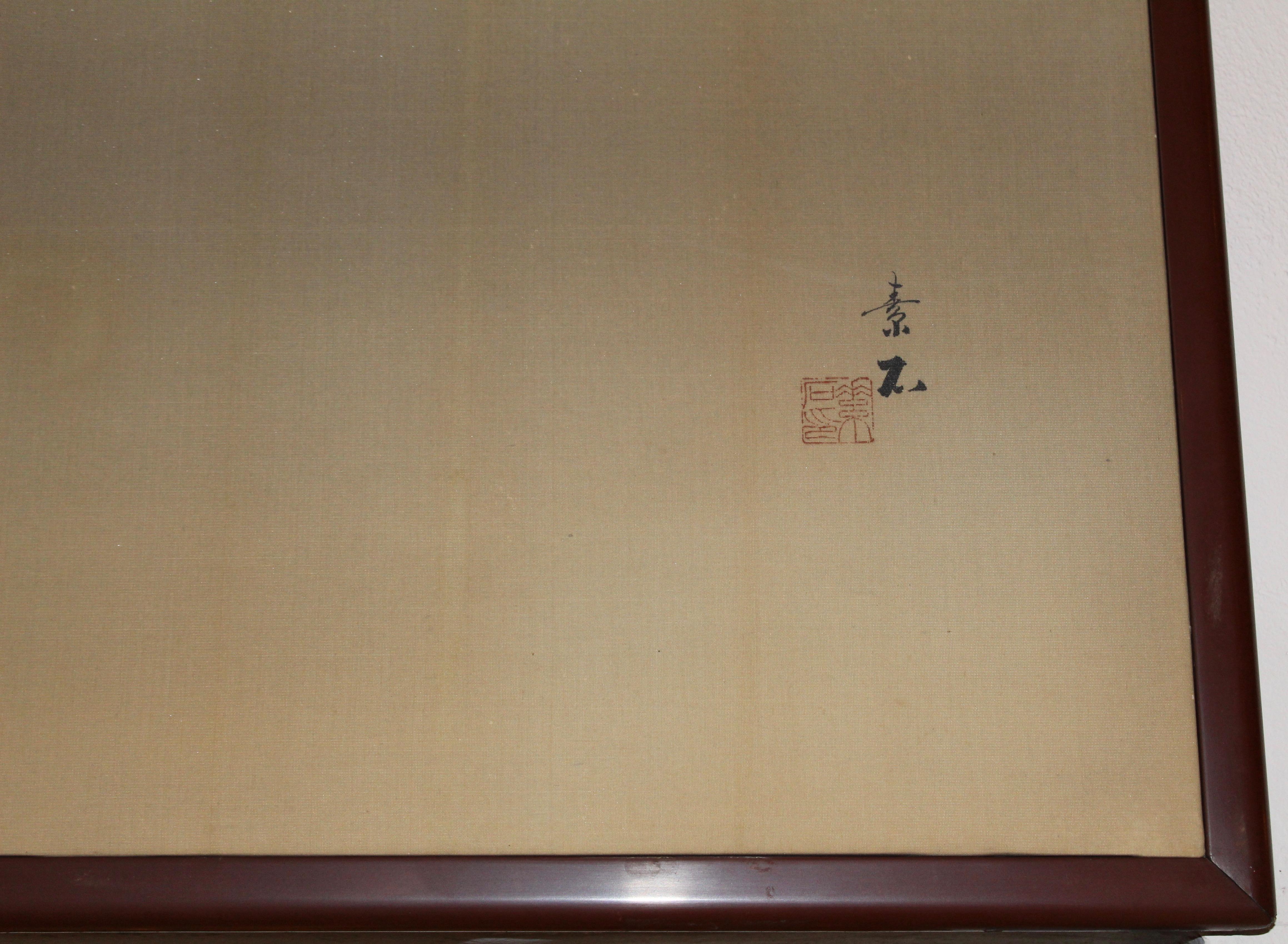Two-Fold Japanese Screen of Koi Carps on Pale Ground, Early 20th Century 4