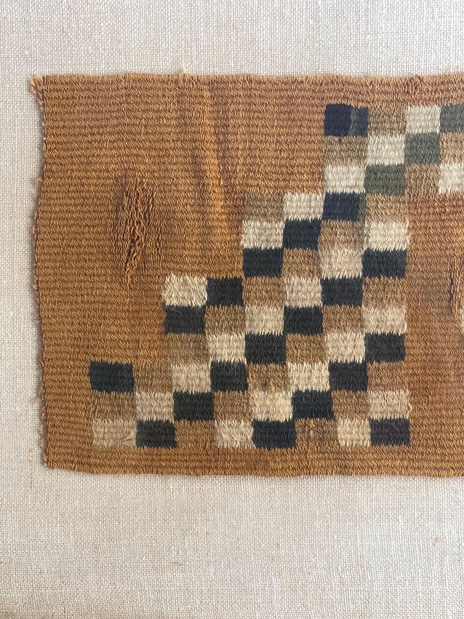 Zwei Rahmen Pre-Columbianische gewebte Textilfragmente Inka-Kultur Peru im Zustand „Gut“ im Angebot in Atlanta, GA