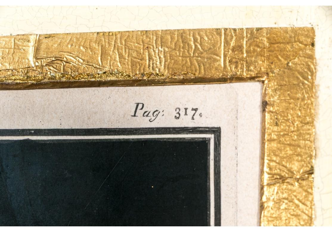 Zwei gerahmte handkolorierte Stiche aus dem 18. Jahrhundert im neoklassischen Stil #4 (Neoklassisch) im Angebot