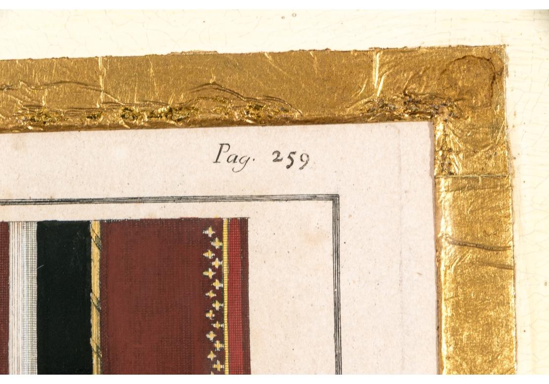 Zwei gerahmte handkolorierte Stiche aus dem 18. Jahrhundert im neoklassischen Stil #4 im Angebot 2