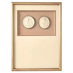 Two Framed Grand Tour Plaster Intaglios