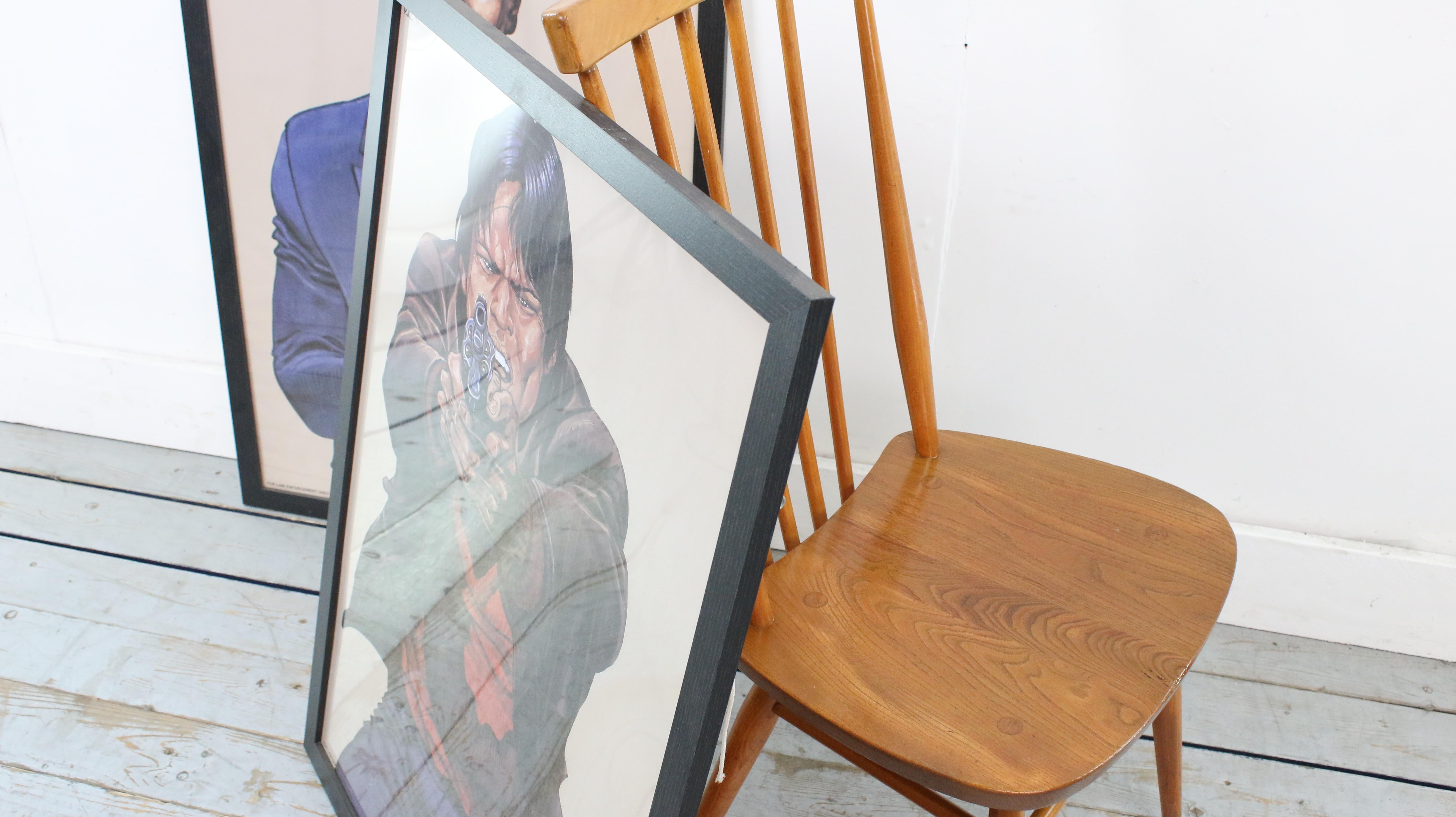 Two Framed Police Shooting Target Gun Range Posters by Malik For Sale 2