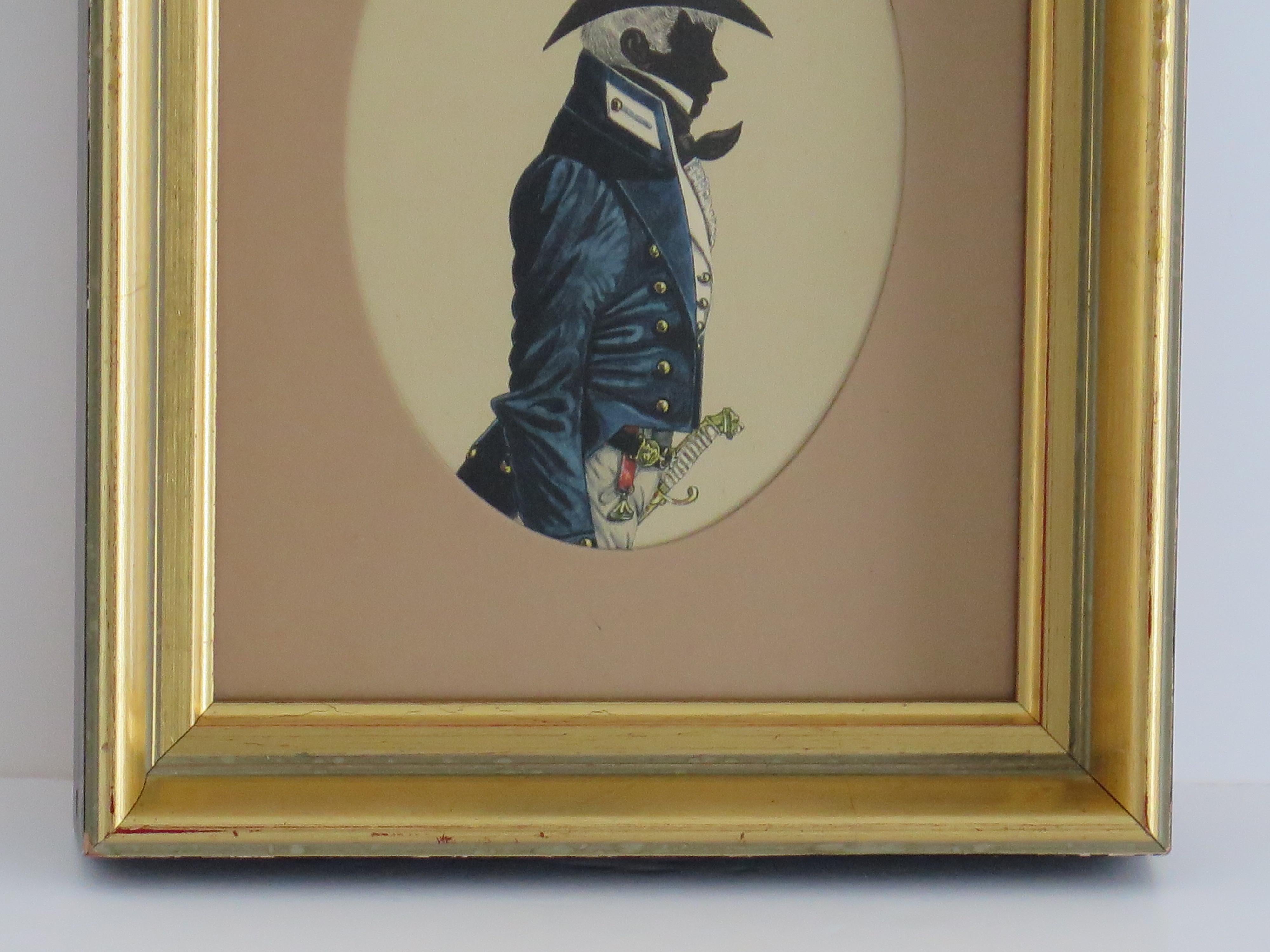 DEUX images encadrées de Silhouettes de militaires, 20e siècle en vente 5
