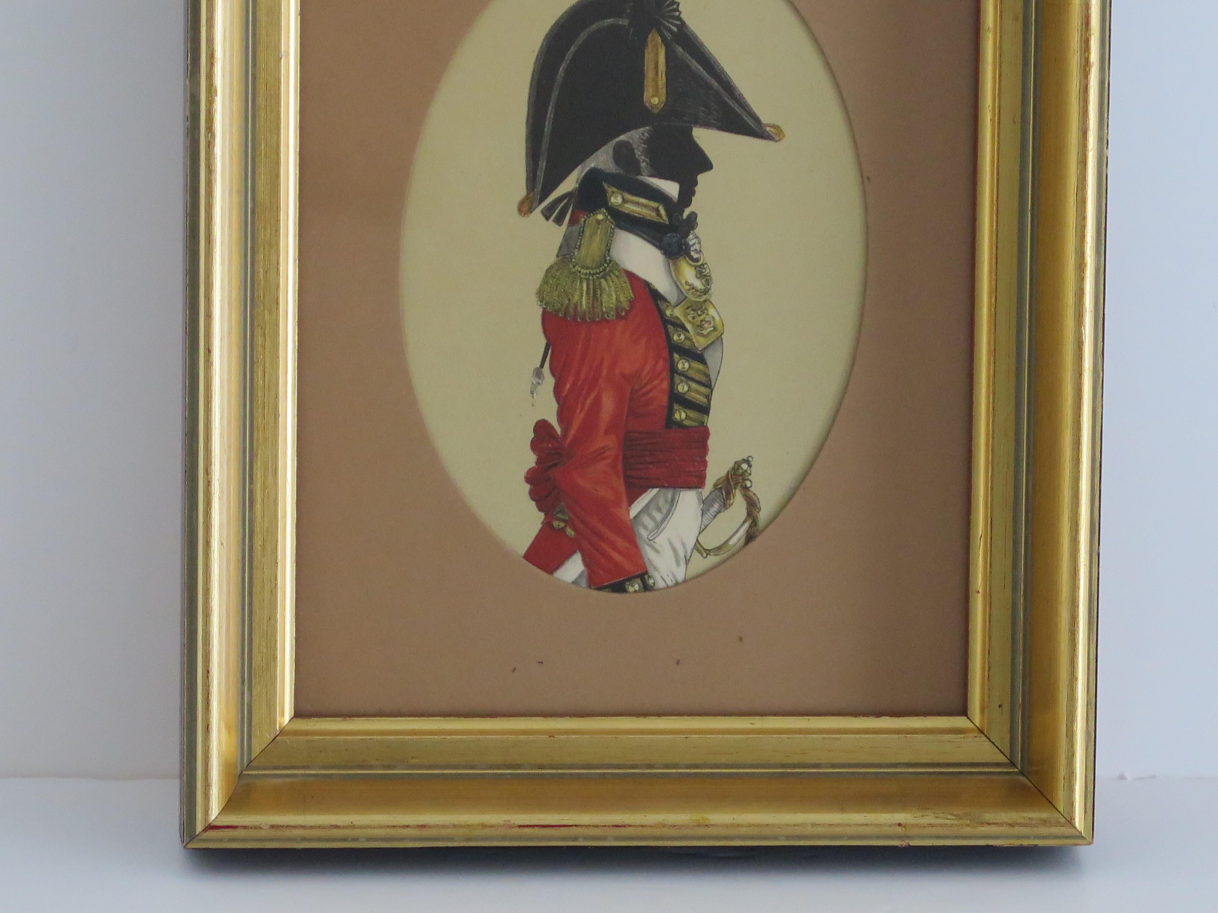 DEUX images encadrées de Silhouettes de militaires, 20e siècle en vente 1