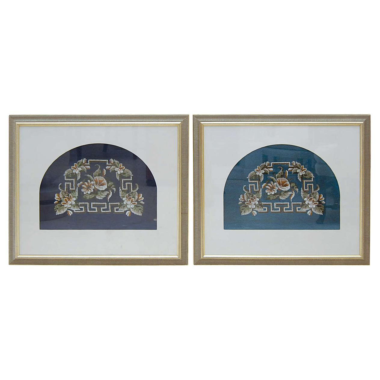 Two Framed Victoria Beadwork Textiles For Sale