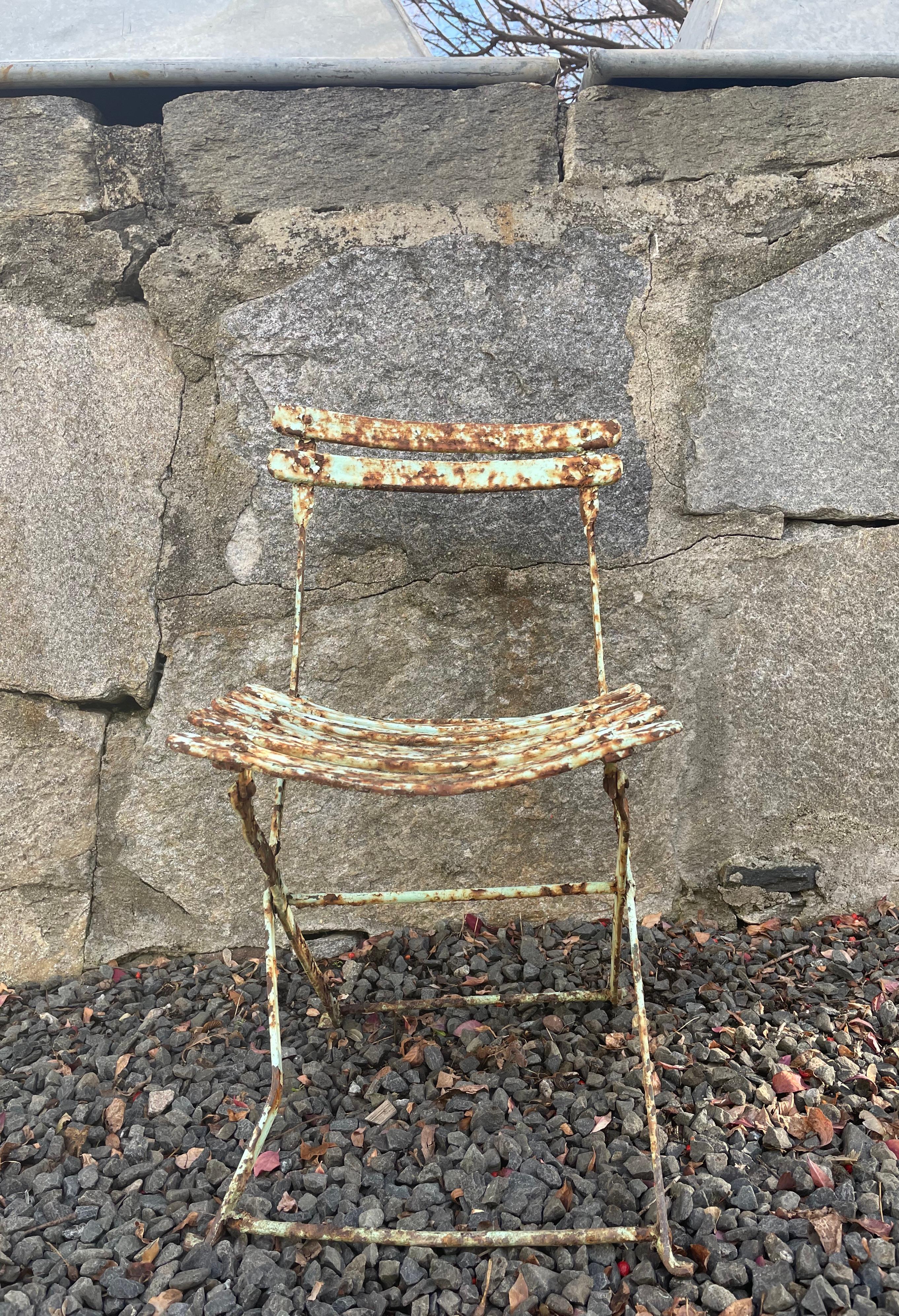 Two French 19th C Folding Children's Chairs For Sale 7