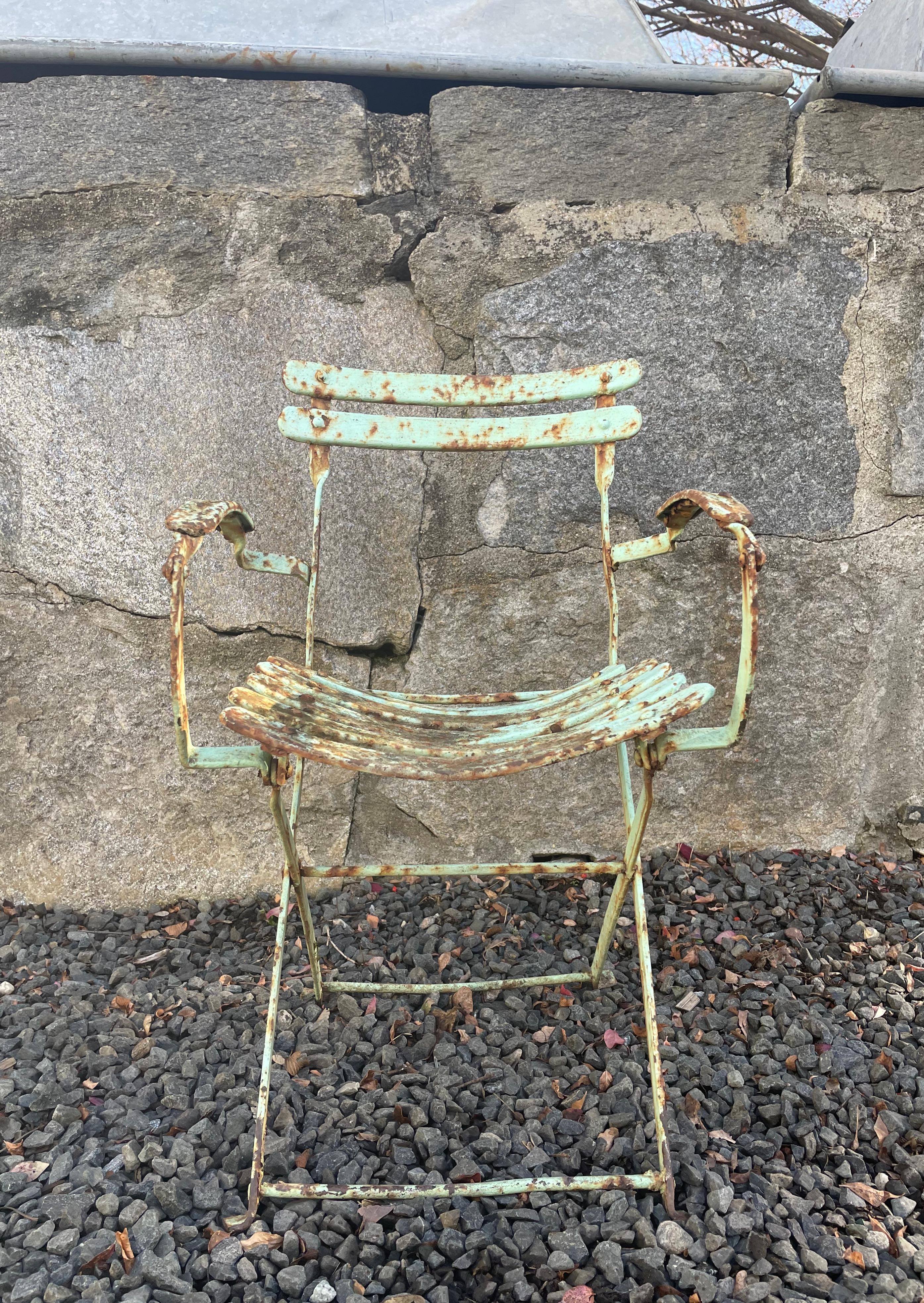 Two French 19th C Folding Children's Chairs For Sale 2