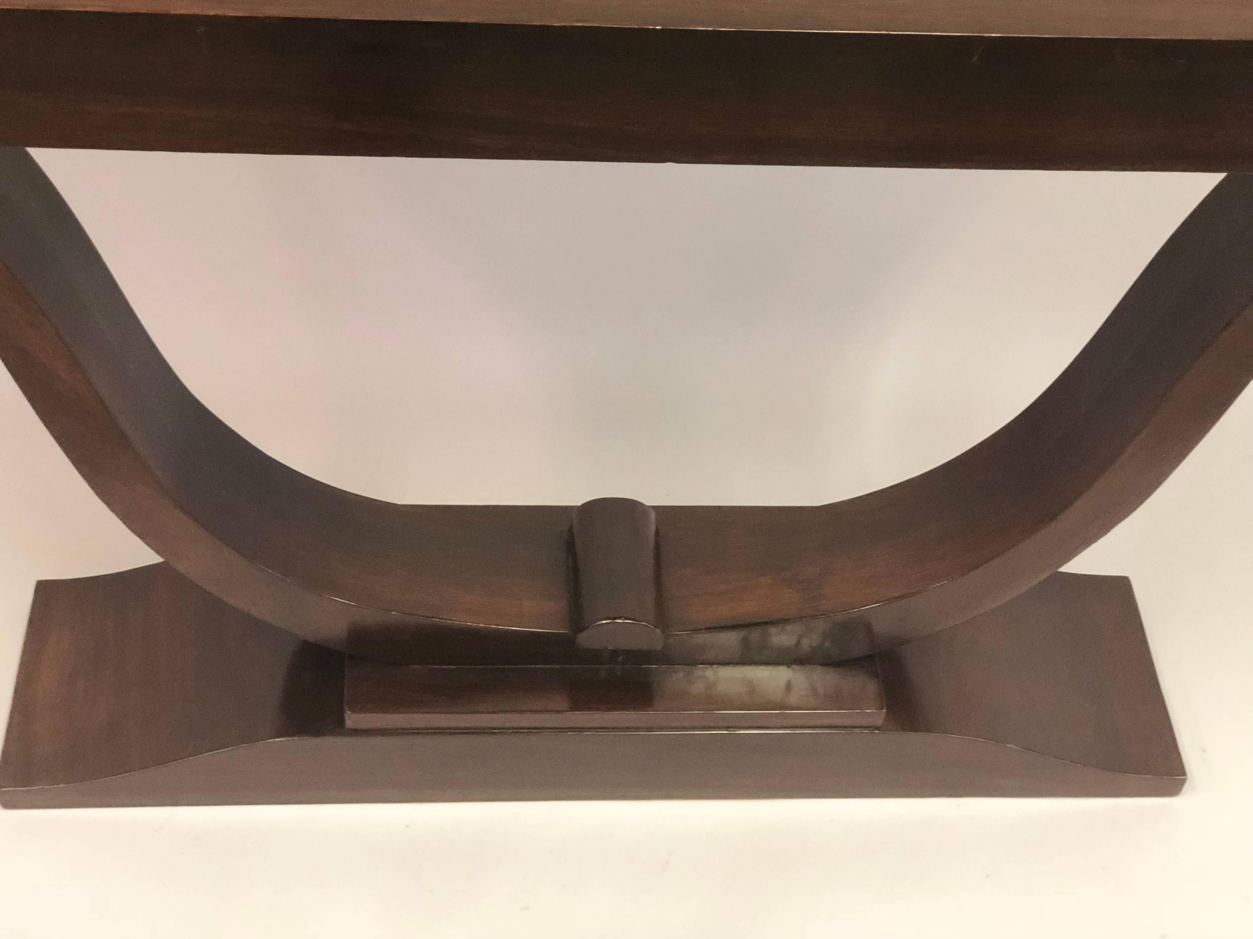 Two French Art Deco Macassar Ebony Style Sofa Tables / Consoles For Sale 2