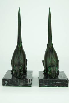 Two French Art Deco Stylised Birds by Marcel Bouraine