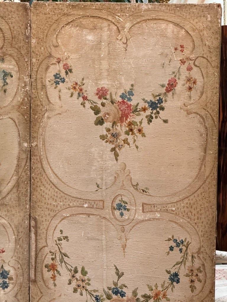 18th Century and Earlier Two French Chateau 18th Century hinged Screen Panels