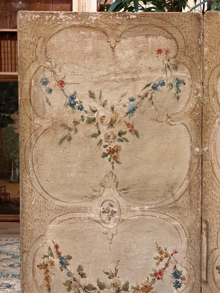 Two French Chateau 18th Century hinged Screen Panels 1