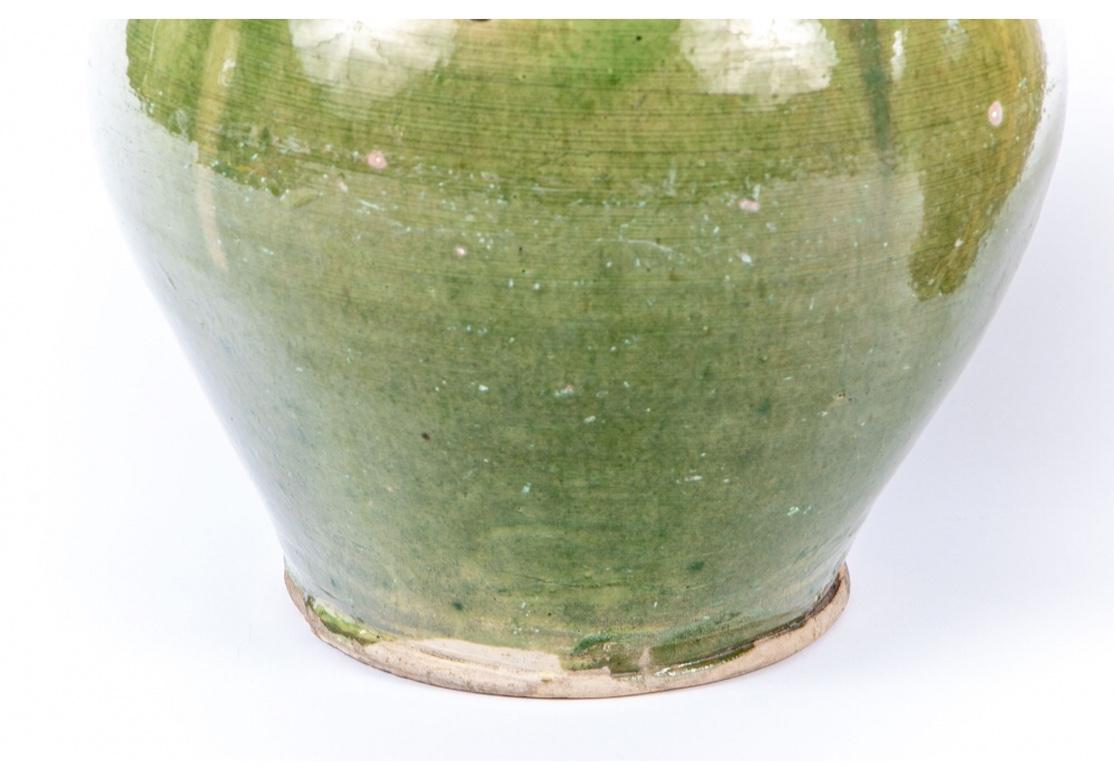 20th Century Two French Glazed Pots in Confit Pot Form