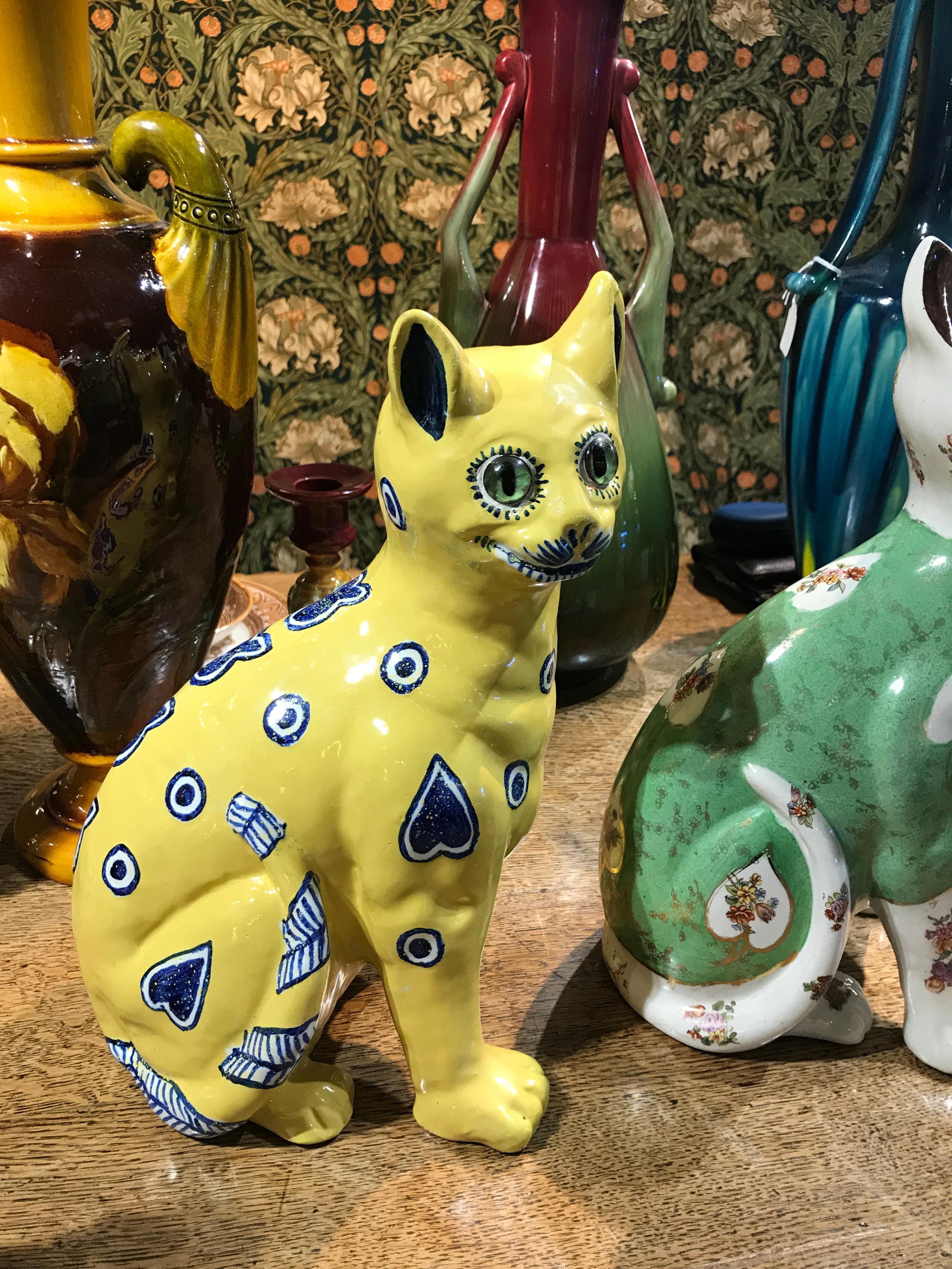 masonic pottery cat