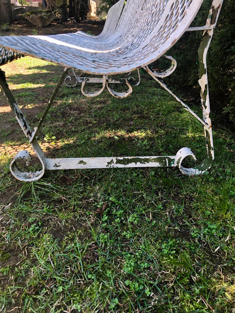 Two French Mid Century Modern Steel Benches For Sale At 1stdibs