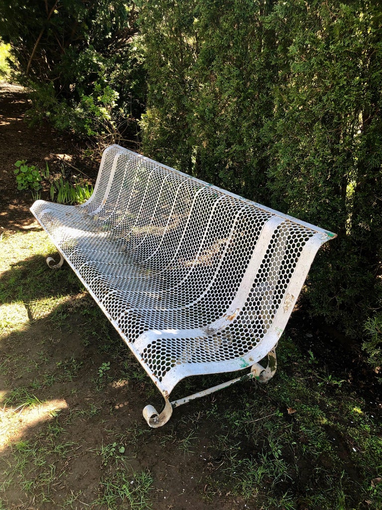 Two French Mid Century Modern Steel Benches For Sale At 1stdibs