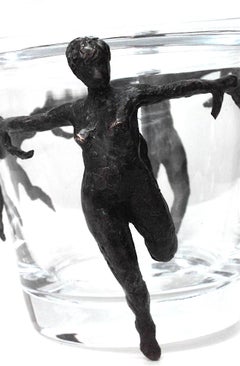 2 seau à champagne français en cristal