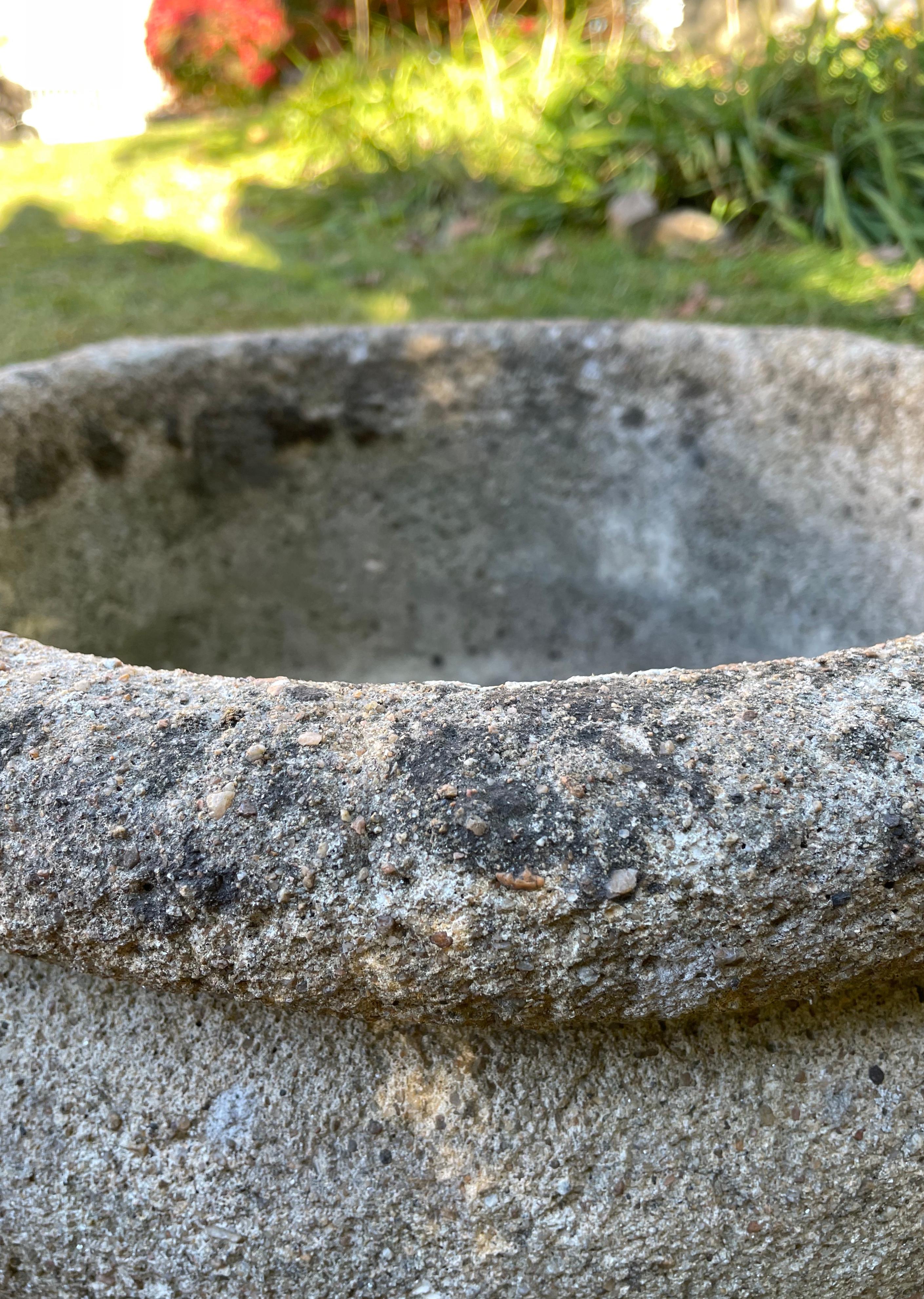French Round Cast Stone Planter/Sink For Sale 8