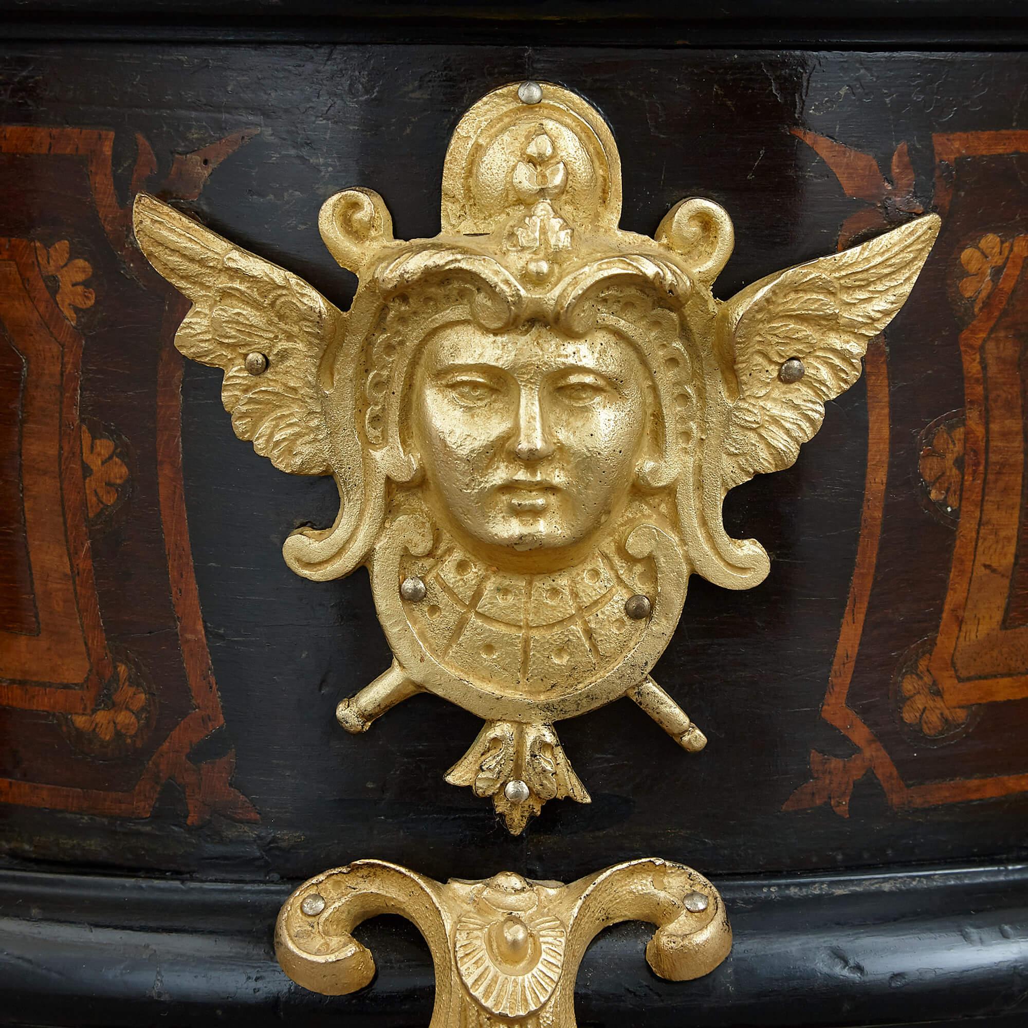 Two French Second Empire Gilt Bronze and Marquetry Jardinières 2