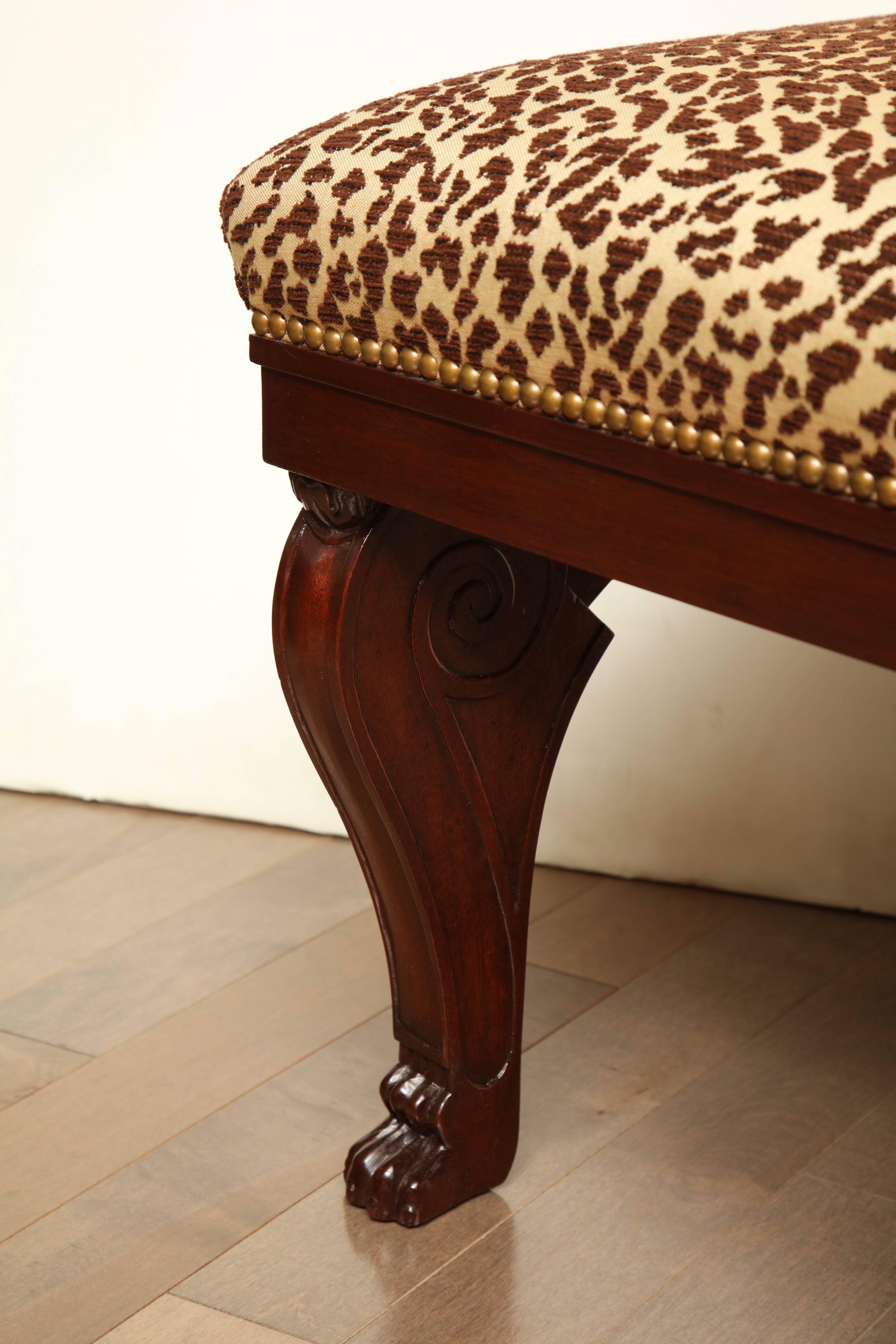 Two French Stools in Mahogany 1