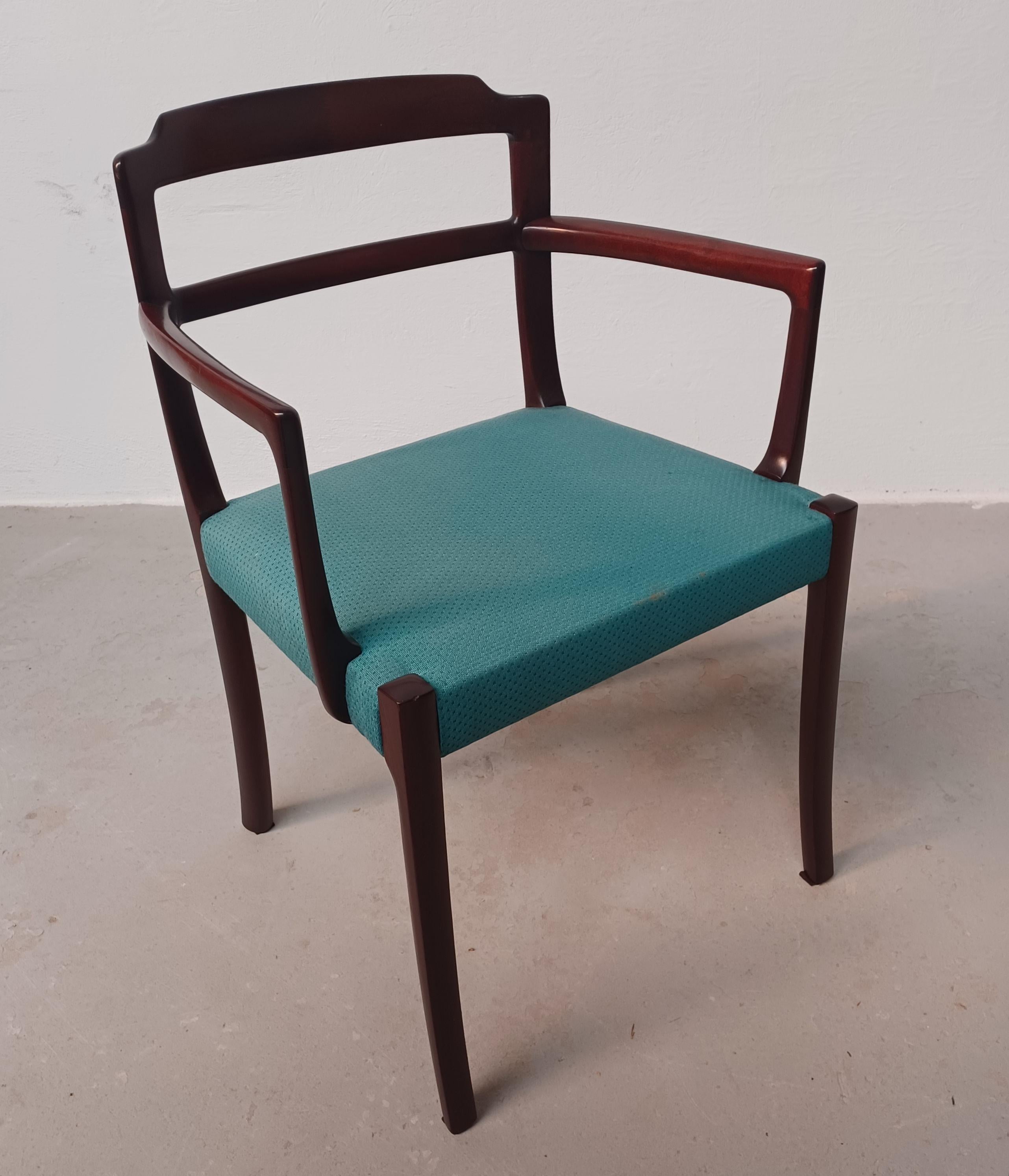 1960 Due poltrone in mogano danese Ole Wanscher completamente restaurate e personalizzabili in vendita 5