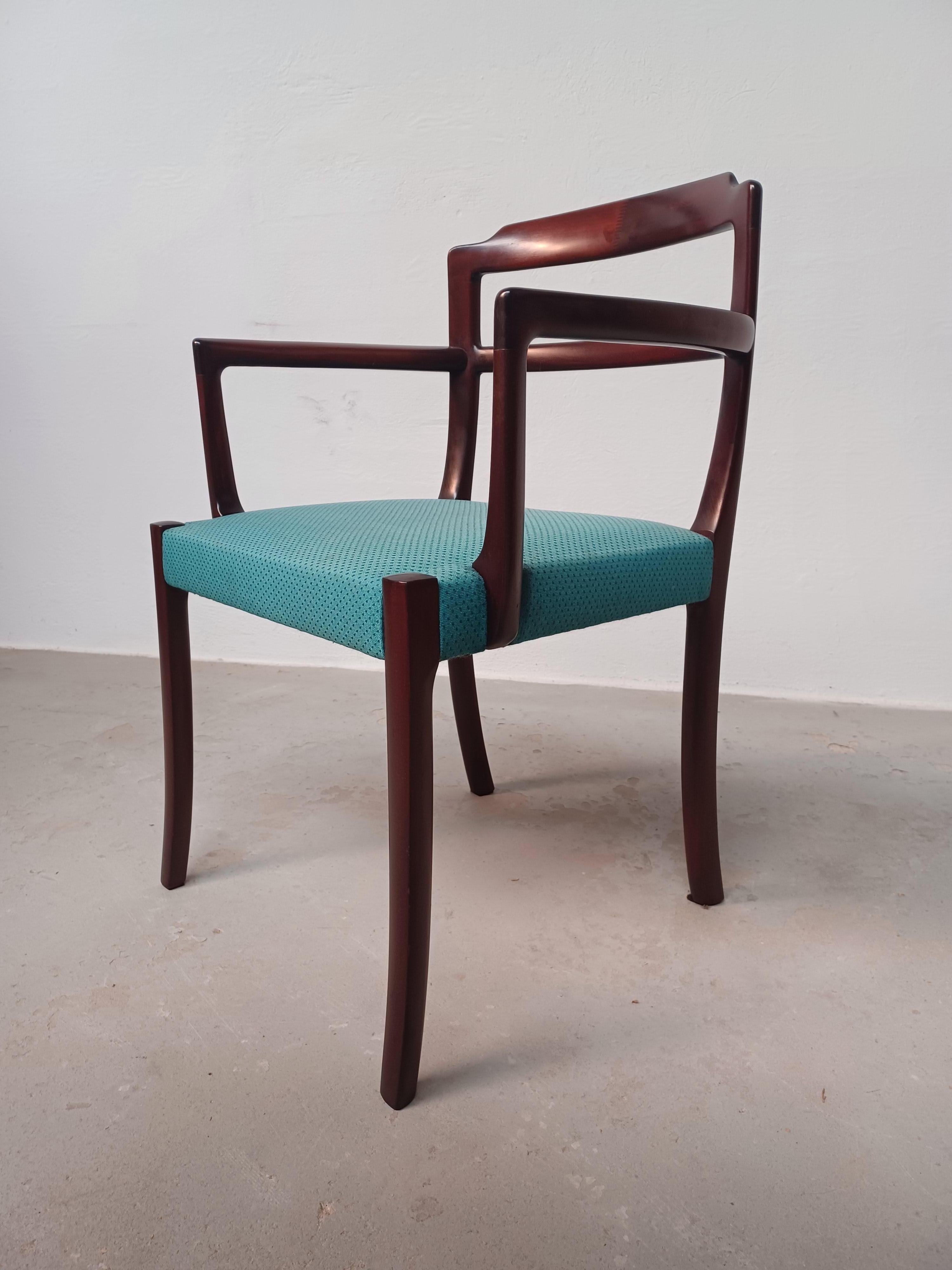 1960 Due poltrone in mogano danese Ole Wanscher completamente restaurate e personalizzabili In condizioni ottime in vendita a Knebel, DK