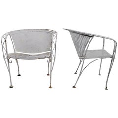 Two Garden Patio Lounge Chairs Attributed to Salterini Two Garden Patio Lounge Chairs Attributed to Salterini