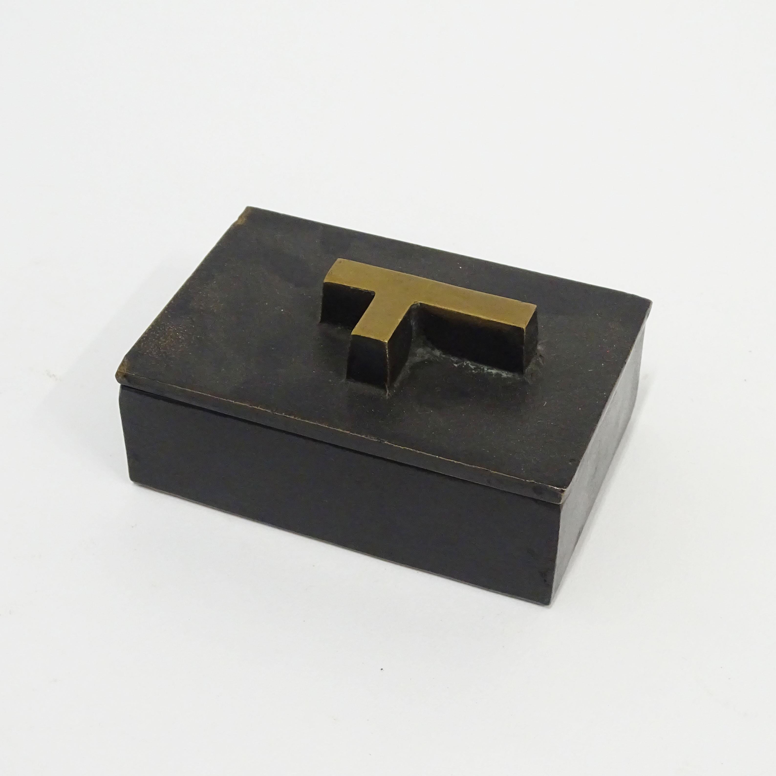 Modern Two Garouste and Bonetti Bronze Boxes for the Collection of Herbert Blome 2001 For Sale