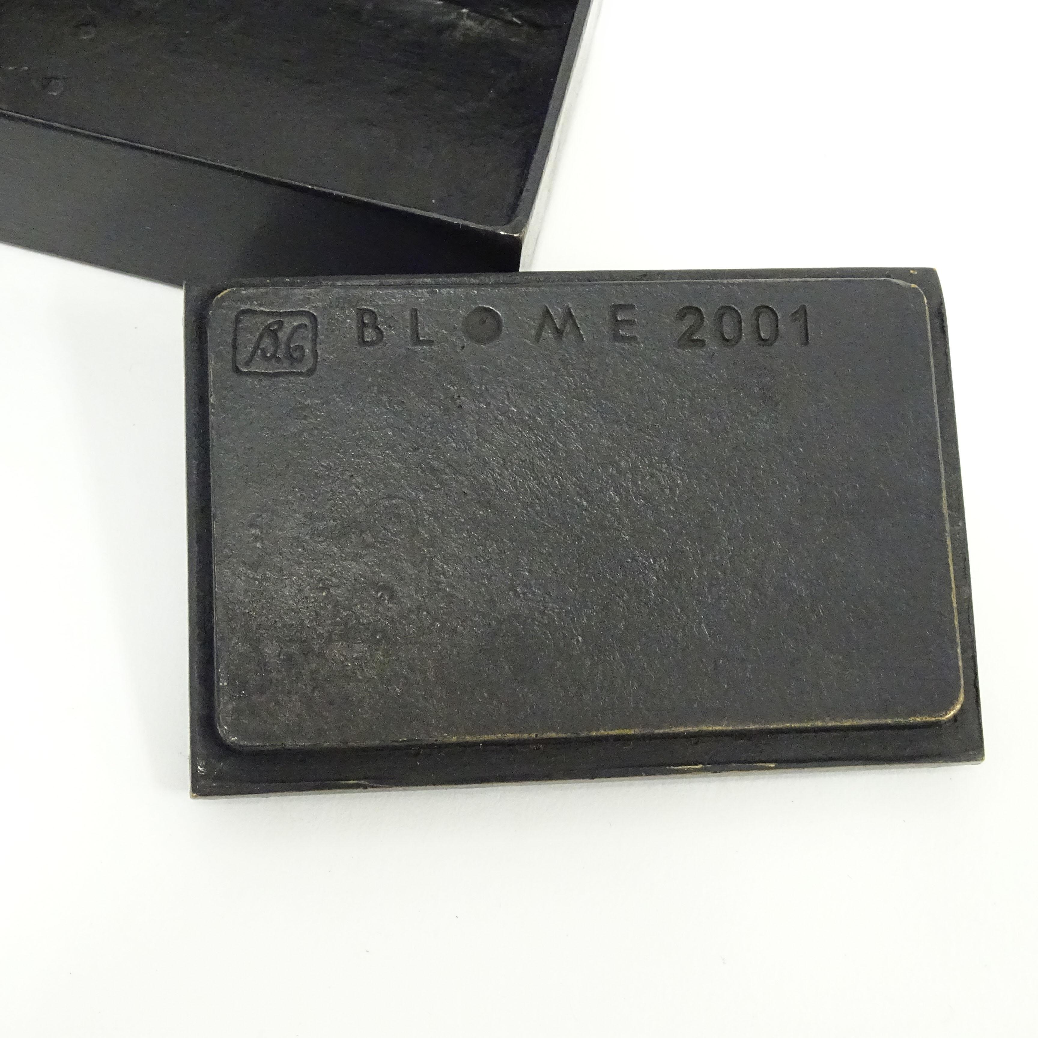 French Two Garouste and Bonetti Bronze Boxes for the Collection of Herbert Blome 2001 For Sale