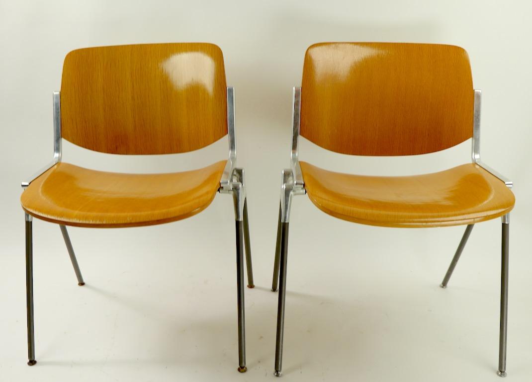 Two Giancarlo Piretti DSC Axis 106 Chairs for Castelli 11