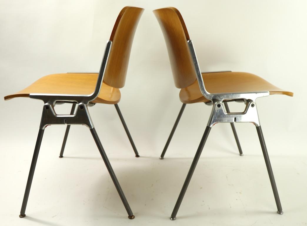 Two Giancarlo Piretti DSC Axis 106 Chairs for Castelli 12