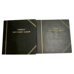 Used Two Gimbels Mint Sheet Albums/Binder of Stamps Collection