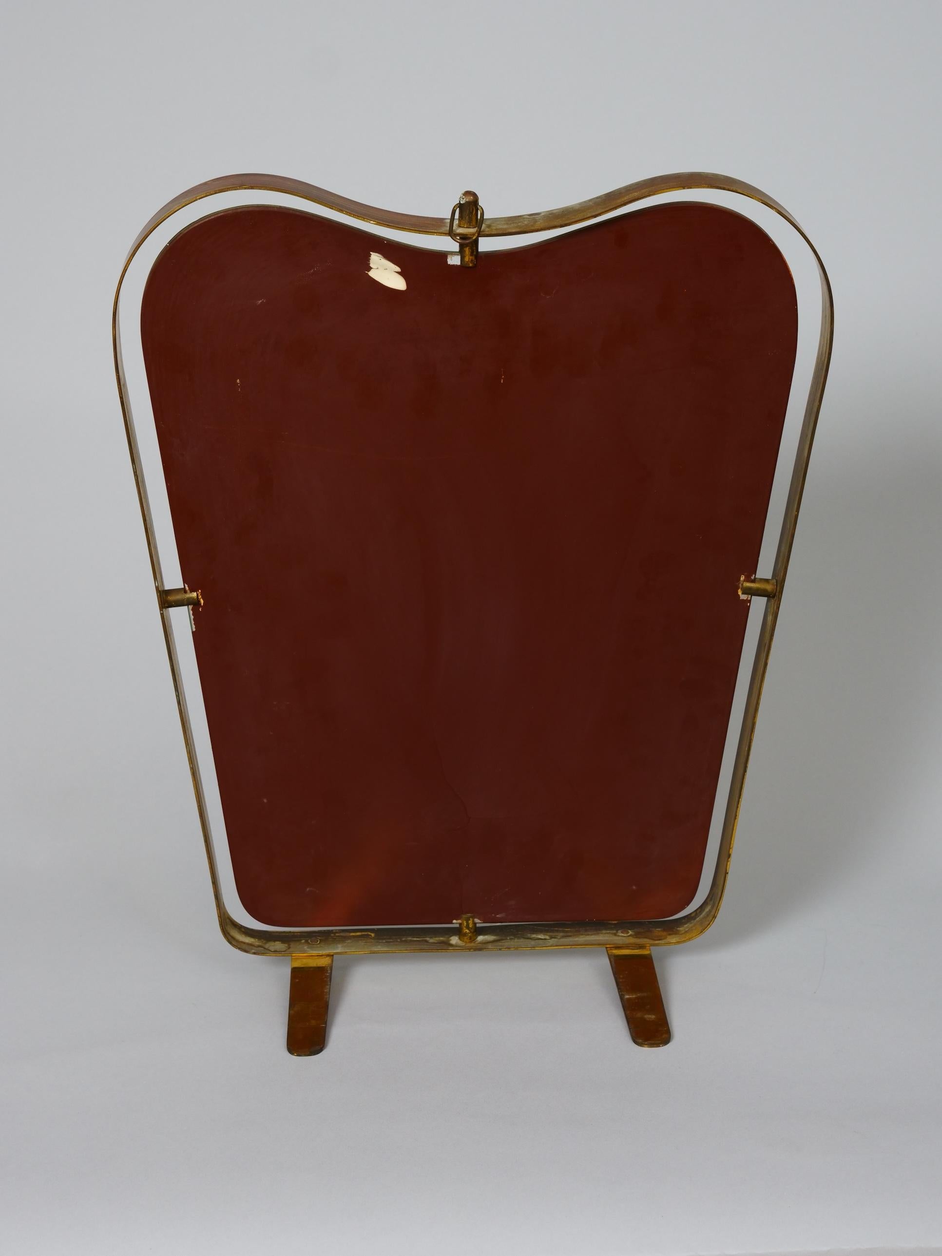 Due specchi da tavolo o da parete di Fontana Arte a forma di Gio Ponti Italia c1950 in vendita 2