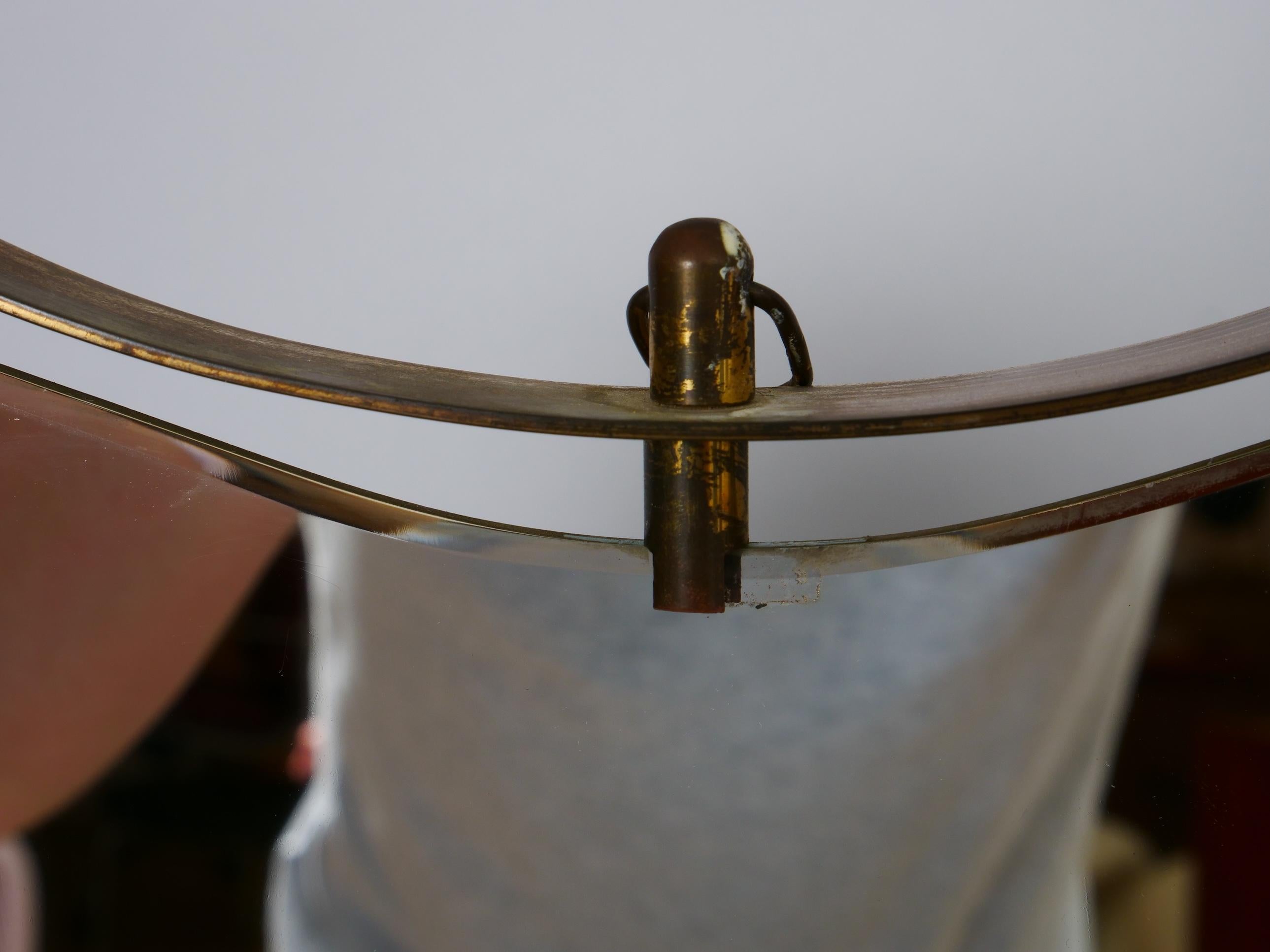 Due specchi da tavolo o da parete di Fontana Arte a forma di Gio Ponti Italia c1950 in vendita 4