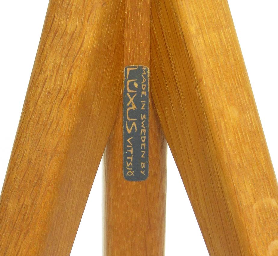 Scandinavian Modern Two Giraffe Floor Lamps by Uno Kristiansson for Luxus