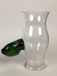 Two Glass Objects from Slovak Glass Designer Patrik Illo, 2000